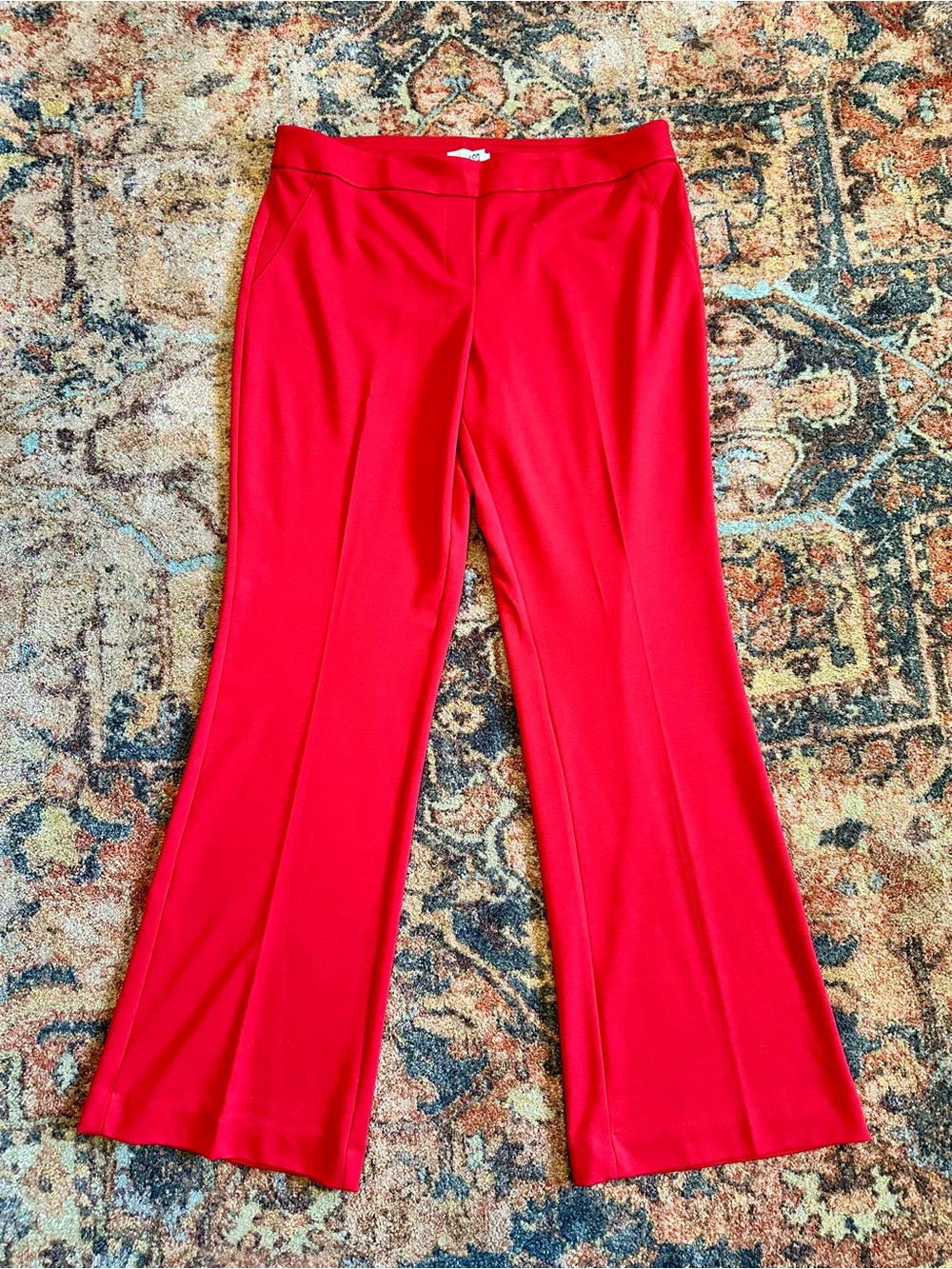 New York & Company Red Boot Cut Pants
